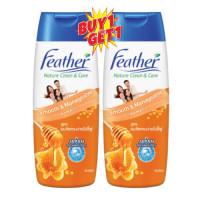 ราคา 1แถม1 สินค้าแถมในแพ็ค Feather Nature Clean Care Shampoo 340ml แฟซ่า เนเจอร์คลีน แคร์ แชมพู 340มล (20955878005)