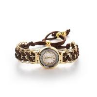 ราคา นาฬิกาข้อมือควอตซ์สายถักสีทองนาฬิกากําไลสำหรับผู้หญิงนาฬิกาข้อมือปรับได้แบบลำลองนาฬิกาผู้หญิง (19252470779)