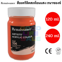 ราคา Renaissance สีอะคริลิคสะท้อนแสง 120ml 240ml กันน้ำ ทนแดด Fluorescent Acrylic สีอะครลิค สะท้อนแสง เรนาซองซ์ neon นีออน (14477820975)