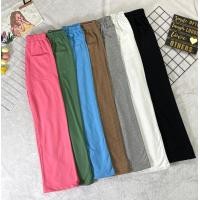 ราคา กางเกงขายาว กระเป๋าหน้า ผ้าเกล็ดปลา สีพื้น (16597057552)