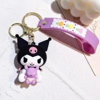 ราคา Anime Sanrio Kitty Figures Keychain Kuromi My Melody Action Figural Model PVC Key Ring Cinnamoroll Figurine Birthday Gifts (21515585345)