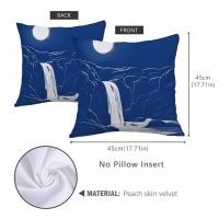 ราคา ปลอกหมอนพิมพ์ลายพระอาทิตย์ขึ้นน้ำตกสองด้านขนาด45 45ซม ชุดตกแต่งแฟชั่นหมอนสี่เหลี่ยมหมอนอิงโซฟาห้องนอน (21021152485)