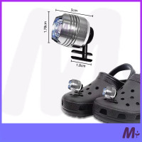 ราคา ไฟติดรองเท้า LED Crocs Jibbitz สําหรับติดด้านหน้ารองเท้า DIY ตกแต่งรองเท้า Cross กันน้ำได้ เหมาะวิ่งกลางคืน แคมป์ปิ้ง (20003207619)