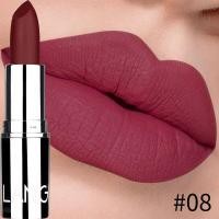 ราคา 8สีลิปสติกเนื้อแมทกันน้ำติดทนนานลิปสติกสีเวลเว็ดเพื่อสวมใส่ง่ายการแต่งหน้าที่มีคุณค่านู้ด (18070142928)