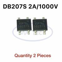 ราคา DB207S ไดโอดบริดจ์ DB207 1000v 2A Diode Bridge Rectifier 1000V 2A Single Phase จำนวน 2 ชิ้น (21552809147)