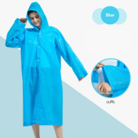 ราคา ชุดกันฝน EVA Rain coats กันน้ำ แบบหนา แขนยาว มีฮู๊ดกันฝน ผ่าหน้าติดกระดุม สําหรับคนโตชาย หญิง ใส่ได้ (19532867250)