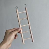 ราคา F 6 บันไดของเล่นนกแก้ว บันไดไม้ ทำจากไม้ธรรมชาติ ปลอดภัยสำหรับนก (13749775968)