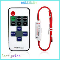 ราคา mazalan HONG Hot Sale 12V RF Wireless Remote Switch Controller Dimmer for Mini LED Strip Light New (21344273506)