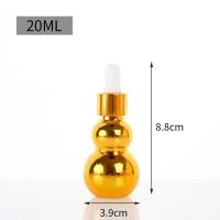 ราคา Gold Dropper Bottle Glass Gourd Dropper Bottle Perfume Bottle Essential Oil Dropper Bottle Dropper Bottle Bottle (19544569840)