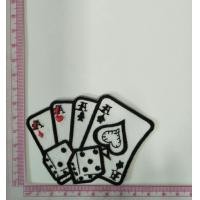 ราคา อาร์ม ตัวรีดติดเสื้อ อาร์มปัก Patch ตกแต่งเสื้อผ้า หมวก กระเป๋า ลายไพ่ ไพ่ ลูกเต๋า โพธิ์ดำ โพธิ์แดง ดอกจิก ข้าวหลามตัด (12374889289)