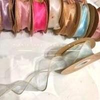 ราคา สินค้าพร้อมส่ง ริบบิ้นผ้าเกาหลี ริบบิ้นซีทรู ริบบิ้นผ้าแก้ว ริบบิ้นเย็บขอบ โบว์เกาหลี โบว์ผูกเอง ริบบิ้นผูก 1 หลา (20172985130)