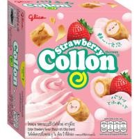 ราคา Glico Collon กูลิโกะ โคลลอน บิสกิตโรล รสช็อกโกแลต ครีม สตรอเบอร์ร๊่ ขนาด 46 กรัม (12685598439)