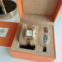 ราคา ของแท้100 นาฬิกาข้อมือ NEW TORY BURCH PHIPPS Gold Tone Stainless Steel Bracelet Watch 22mm TBW7257 (17406999484)