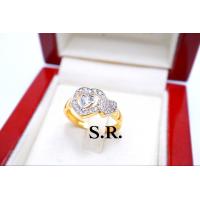 ราคา S R แหวนหัวใจแหวนหัวใจฝังเพชรแหวนเพชรแหวนทองเพชรเม็ดละ 2 10ตังค์ พร้อมใบรับรองสินค้าเคลือบทองคำแท้ 100 (21783722341)