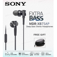 ราคา SONY MDR XB75AP MDR XB55APเฮดโฟนแบบเสียบหูเบสพิเศษพร้อมไมโครโฟนรีโมทคอนโทรล XB75AP MDR (19999358551)