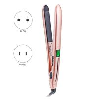 ราคา 2 in 1 Hair Straightener Flat Iron Hair Curling Irons Plates Heat Professional Hair Iron for Ptc Hair Iron (20534821329)