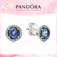 ราคา ช้อปปิ้งปลอดภาษี P Blue Round Sparkle Stud Earrings ต่างหู Pandora Blue Round Sparkle Stud 925 จิวเวลรี่เงิน ของขวัญสำหรับแฟนพร้อมกล่อง ต้นฉบับแท้ (21479288904)