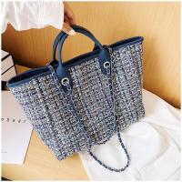 ราคา กระเป๋า รุ่น Tweed Tote Bag ผ้าทวิต งานเกรดพรีเมียม 398 (21698057379)