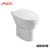 ราคา สุขภัณฑ์แบบนั่งราบ ราดน้ำ รุ่น MS3018 สีขาว (20589365155)