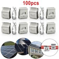 ราคา 20 30 50 100Pcs Edge Clip Solar PV Cable Value Cable Tie Stainless Steel New (15929698907)