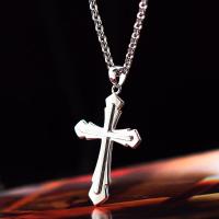 ราคา จี้เงินแท้ S925สำหรับทั้งผู้ชายและผู้หญิงสร้อยคอไม้กางเขนชุบทองคำขาวสไตล์ยุโรปและอเมริกาเงินแท้สำหรับคู่รักของขวัญสลักตัวอักษร (15280320565)