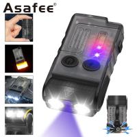 ราคา Asafee V20 EDC Keychain Flashlight Portable Mini Torch Type C Rechargeable Work Light With Magnet Clip Camping Pocket Lantern (21751941844)