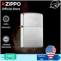ราคา Zippo Classic Brushed Chrome Windproof Pocket Lighter Zippo 200 Lighter without fuel inside (12178227585)