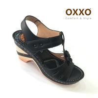 ราคา OXXO รองเท้าเพื่อสุขภาพ รองเท้าส้นสูงพร้อมสายรัดส้น งานเย็บมือทนทาน สวมใส่สบาย น้ำหนักเบามาก 1a6210 (21410617223)