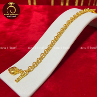 ราคา รับประกันสินค้า สร้อยข้อมือ น้ำหนัก 1 บาท ทองปลอม ชุบเศษทองไมครอน 100 กำไรข้อมือ ทองชุบ ทองโคลนนิ่ง เหมือนจริงที่สุด (21639687947)