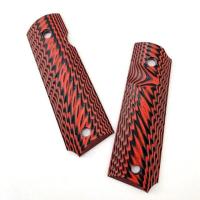 ราคา 1 Pair G10 Material CNC Tactics 1911 Grips Handle Patch DIY Making Textured Decor Slabs Scales Custom Accessories Desert Gray (21437358392)