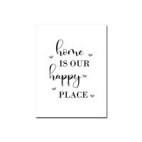 ราคา Happy Family Quote Wall Art Love Heart Print Nordic Style Canvas Painting Ideal For Bedroom Decor Black And White Abstract Design Poster (20242083733)