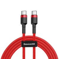 ราคา ถูก แท้ Baseus สายชาร์จ USB C PD 60W QC3 0 สายถัก ชาร์จเร็ว Type C To Type C For IPad Pro Macbook Samsung Huaweii 2 meter (21696579018)