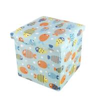 ราคา เก้าอี้สตูล เก้าอี้เก็บของ กล่องเก็บของนั่งได้ เก้าอี้สตูลเปิดเก็บของได้ 30x30x30cm (8938856072)