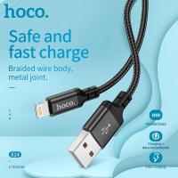 ราคา 2021 HOCO Original X14 Micro USB สายเคเบิล Lightningสำหรับ IP 12 11 Pro Max Xs X 8 Plus สาย2 4A ชาร์จเร็วสายชาร์จ USB สายข้อมูล (11541244778)