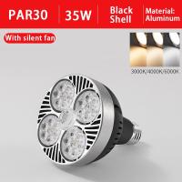 ราคา รับประกัน1ปี ไฟ LED ราง PAR30 LED PAR 30W 35W 40W 45W ที่จับ E27สีดำ ขาว30หลอดไฟ LED (21238321096)