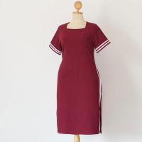 ราคา dress เดรสคอเหลี่ยมผ้าลินิน น่ารักมากเวอร์ (21308613837)