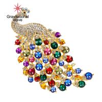 ราคา เข็มกลัดนกยูงคลื่นความโน้มถ่วงเป็นรูปนกเพอร์ชินีมีสีป้องกันสนิมสวยงาม Jepit Pakaian Scraf (20638564976)