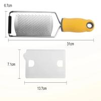 ราคา 304 Stainless Steel Multifunctional Food Grade Grater Vegetable Cutter Peel and Cheese Grater Parmesan Lemon Ginger Garlic Nutmeg Vegetables Fruits Kitchen Gadgets (21629844829)