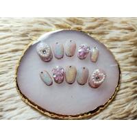 ราคา เล็บปลอมทรงอัลมอนด์สีชมพูไซรัสโฮโลแกรม ราคาพิเศษ (21752282779)