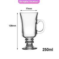 ราคา แก้วใส 201 300 ml แก้วเครื่องดื่ม ไอสครีม แก้วเบียร์ วินเทจ Creative glass (21782715653)