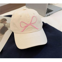 ราคา หมวกแก็บผู้หญิงหญิงสาวปักลายโบว์หวานหมวกอเนกประสงค์สปริงหมวกเบสบอลผ้ายีนส์ซักหมวกป้องกันแดดปรับได้สไตล์ภาพติดด้านหลัง (21795229273)