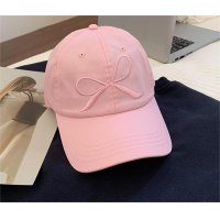 ราคา หมวกแก็บผู้หญิงหญิงสาวปักลายโบว์หวานหมวกอเนกประสงค์สปริงหมวกเบสบอลผ้ายีนส์ซักหมวกป้องกันแดดปรับได้สไตล์ภาพติดด้านหลัง (21795229272)