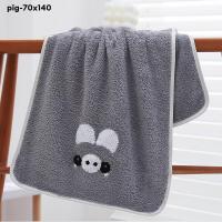 ราคา DANLE จัดส่งฟรี ผ้าขนหนูปักลายขนแกะปะการังรูปสัตว์น่ารักผ้าเช็ดตัวผ้าเช็ดตัวผ้าขนหนูนุ่มสำหรับอาบน้ำประจำวันในบ้าน (17693141823)