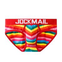 ราคา JOCKMAIL ชุดชั้นในชายเซ็กซี่แบบใหม่กางเกงในลายขวางสีรุ้งกางเกงในผู้ชายแบบเอวต่ำระบายอากาศได้แบบมีกางเกงชั้นในชาย (11138905705)