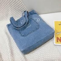 ราคา กระเป๋ายีนส์ แฟชั่นทันสมัย เกาหลี สะพายไหล่ กระเป๋ายีนส์ถ้วยกาแฟ ปากชิปมี 2 สี รหัสJ 021 (20070379997)