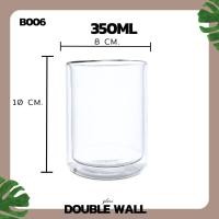 ราคา NEW แก้ว แก้วน้ำ แก้วน้ำราคาถูก แก้วน้ำใส DOUBLE WALL Glass ขนาด 80 400ML แก้วน้ํา แก้วกาแฟเซรามิค แก้วกาแฟ 2 ชั้น แก้วสองชั้น (21093821007)