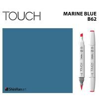 ราคา TOUCH TWIN BRUSH MARKER B62 MARINE BLUE มาร์คเกอร์หัวพู่กัน หัวตัดขนาดกลาง รหัส B62 MARINE BLUE แบรนด์ TOUCH จากประเทศเกาหลี (8024284909)