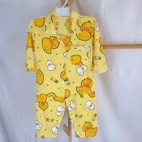 ราคา ชุดนอนเด็กลายเป็ดเหลือง ขาสั้นแขนสั้นและขายาวแขนยาว (21697448703)