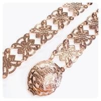 ราคา Vintage Jewelry เข็มขัดสีเงินสีดำ สำหรับชุดไทย เข็มขัด นางสาว เข็มขัด (21171063067)