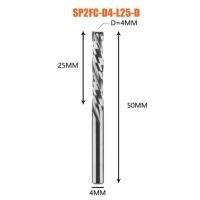 ราคา เครื่องตัดมิลลิ่งอัดงานไม้ UP DOWN ตัดสองขลุ่ยเกลียวคาร์ไบด์มิลลิ่งเครื่องมือ CNC Router Wood End Mill Cutter Bits (19885371354)